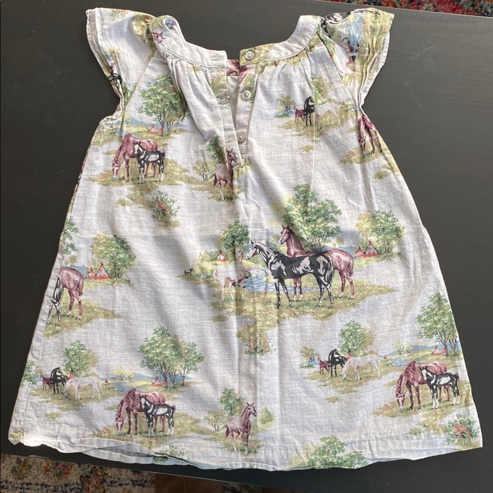 Baby GAP Toddler Dress - 3T - Rare horse print